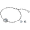 Silver/Blue Bracelet/Studs