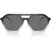 Black Clear Gradient/Dark Grey Solid Polarized