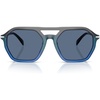 Grey Gradient/Blue Solid