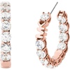 Rose Gold Crystal Huggie