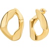 Gold Chain Drop Hoop