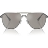Shiny Gunmetal/Silver Mirrored