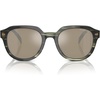 Olive Horn/Olive Green Mirrored