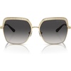 Light Gold/Crystal Insert/Grey Gradient