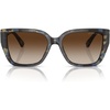 Bright Blue Tortoise/Brown Gradient