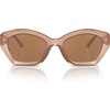 Brown Transparent/Brown Solid Back Mirrored