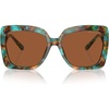 Teal Graphic Tortoise/Amber Solid