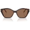 Dark/Cream Tortoise/Brown Solid
