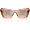Light Brown Transparent/Silver Khaki Flash