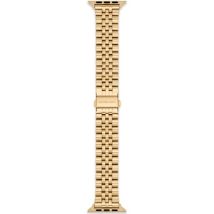 Michael Kors Band for Apple Watch; Stainless Steel Smart Watch Bands for Women; Compatible with Apple Watch 38mm, 40mm, 41mm(Gold Bracelet)