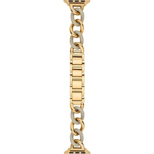 Michael Kors Band for Apple Watch; Stainless Steel Smart Watch Bands for Women; Compatible with Apple Watch 38mm, 40mm, 41mm(Gold Chain)