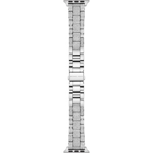 Michael Kors Band for Apple Watch; Stainless Steel Smart Watch Bands for Women; Compatible with Apple Watch 38mm, 40mm, 41mm(Silver)