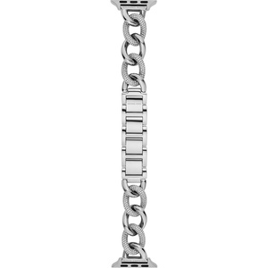 Michael Kors Band for Apple Watch; Stainless Steel Smart Watch Bands for Women; Compatible with Apple Watch 38mm, 40mm, 41mm(Silver Chain)