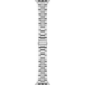 Michael Kors Band for Apple Watch; Stainless Steel Smart Watch Bands for Women; Compatible with Apple Watch 38mm, 40mm, 41mm(Silver Pavé)