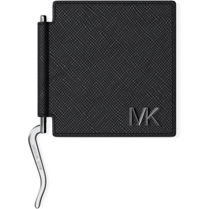 Michael Kors Edison Notched Slim Folding Card Case with Money Clip(Black)