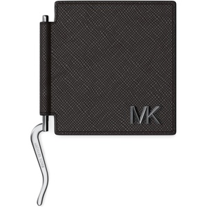Michael Kors Edison Notched Slim Folding Card Case with Money Clip(Chocolate)