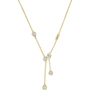 Michael Kors Gold-Tone Necklace; Sterling Silver Necklaces; Jewelry for Women(Double Drop)