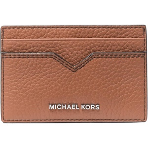 Michael Kors Hudson Notched Card Case, Husk Signature(Luggage)