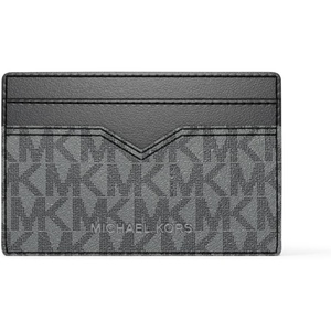 Michael Kors Hudson Notched Card Case, Husk Signature(Storm Signature)