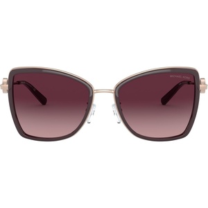 Michael Kors MK1067B Corsica Sunglasses, Rose Gold/Cordovan/Burgundy Gradient, 55 mm