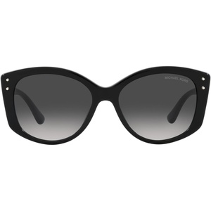 Michael Kors MK2175U Charleston Universal Fit Sunglasses, Black Bio/Dark Grey Gradient, 54 mm