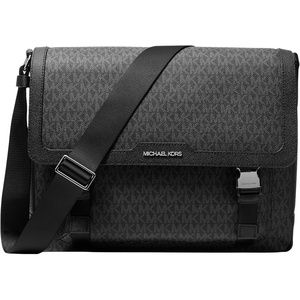 Michael Kors Malone Cargo Messenger Bag(Light Gunmetal/Black)