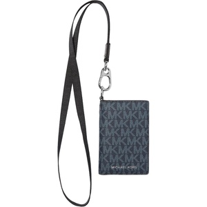Michael Kors Malone Lanyard Billfold Wallet Bifold(Admiral/Pale Blue)