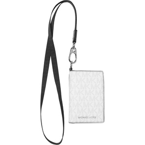 Michael Kors Malone Lanyard Billfold Wallet Bifold(Bright White)