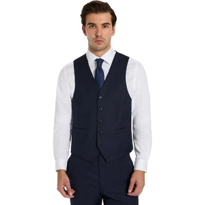 Michael Kors Men’s 3-Piece Classic Fit Suit Separates | Vests | Weddings & Formal Events (Jackets & Pants Sold Seperately)(Navy)