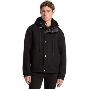 Michael Kors Men’s Bonded Wool Jacket(Black)