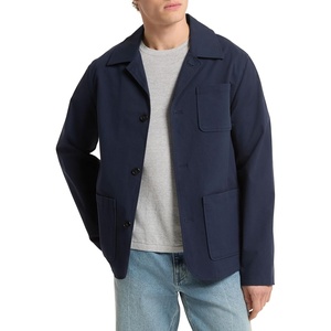 Michael Kors Men’s Cotton Linen Chore Coat(Midnight)