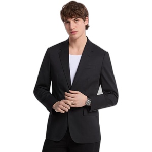 Michael Kors Men’s Cotton Tech Blazer(Black)
