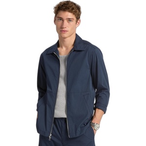 Michael Kors Men’s Dobby Stripe Zip Shirt Jacket(Midnight)