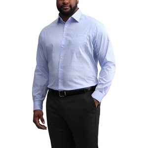 Michael Kors Mens Dress Shirt Travel Stretch Tall Fit (Big and Tall)(Pink Multi Plaid)