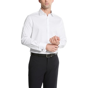Michael Kors Men’s Dress Shirt Ultra Wrinkle Free Stretch Regular Fit White