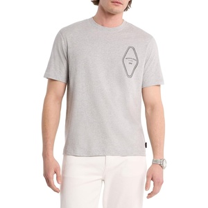 Michael Kors Men’s Graphic T-Shirt(Mk Keychain Logo/Heather Grey)