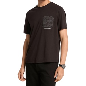 Michael Kors Men’s Graphic T-Shirt(Mk Signature Pocket/Black)