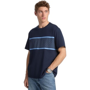 Michael Kors Men’s Graphic T-Shirt(Sig Stripe Logo/Midnight)