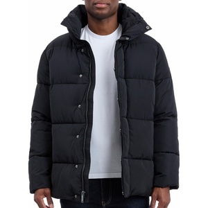 Michael Kors Men’s Heavyweight Puffer Jacket, Cold Weather Puffer, Winter Jackets for Men(Black)