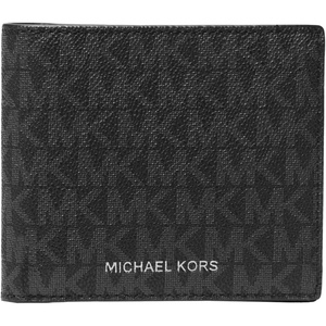 Michael Kors Men’s Hudson Billfold with ID, Birch(Black Signature)