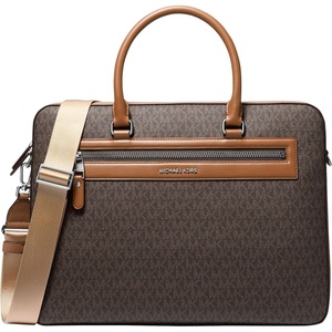 Michael Kors Men’s Jet Set Business Briefcase(Mk Signature/Brown/Luggage)