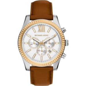 Michael Kors Men’s Lexington Chronograph Brown Leather Watch (Model: MK9257)
