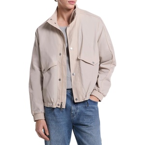 Michael Kors Men’s Light Weight Nylon Mock Neck Jacket(Dune)