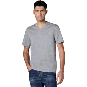 Michael Kors Men’s Liquid Jersey Mk V-Neck T-Shirt(Concrete Heather)