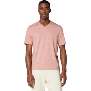 Michael Kors Men’s Liquid Jersey Mk V-Neck T-Shirt(Dusty Rose Heather)
