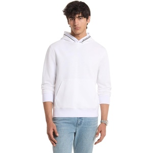 Michael Kors Men’s Logo Rib Hoodie(White)