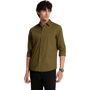 Michael Kors Men’s Long Sleeve Classic Cotton Shirt(Ivy)