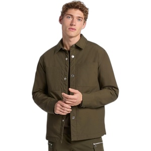 Michael Kors Men’s Long Sleeve Padded Shirt Jacket(Ivy)