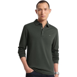 Michael Kors Men’s Long Sleeve Sleek MK Polo(Ivy)
