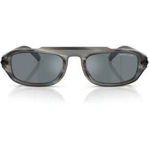 Michael Kors Mens MK2279U Watch Hill Universal Fit Oval Sunglasses, Charcoal Horn/Grey Monochromatic, 55 mm
